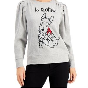 Charter club petite cotton scottie dog sweatshirt